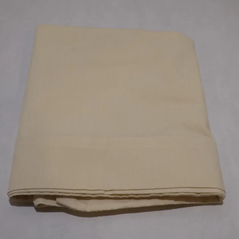 THE BIBB COMPANY Standard Pillowcase Cream 50/50 Cotton Polyester USA